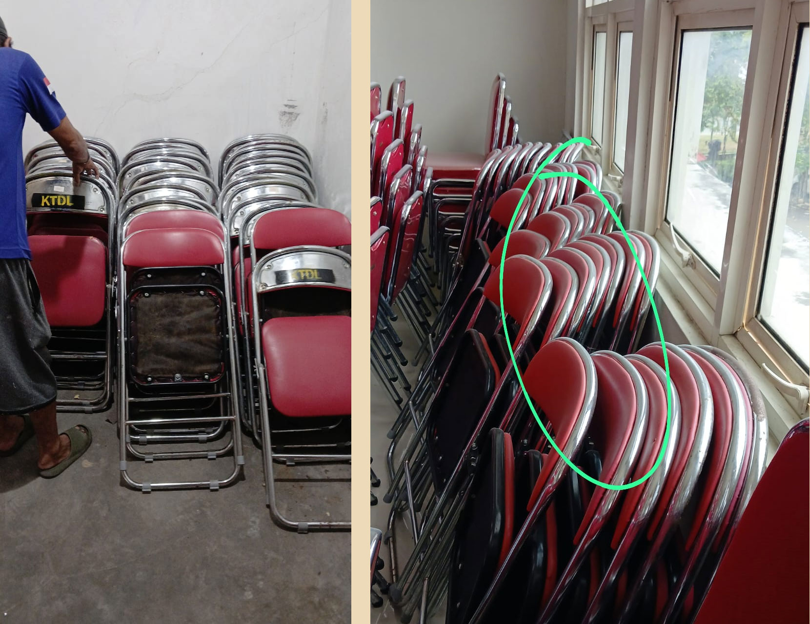 Dokumentasi Kursi Lipat Portable Pesta