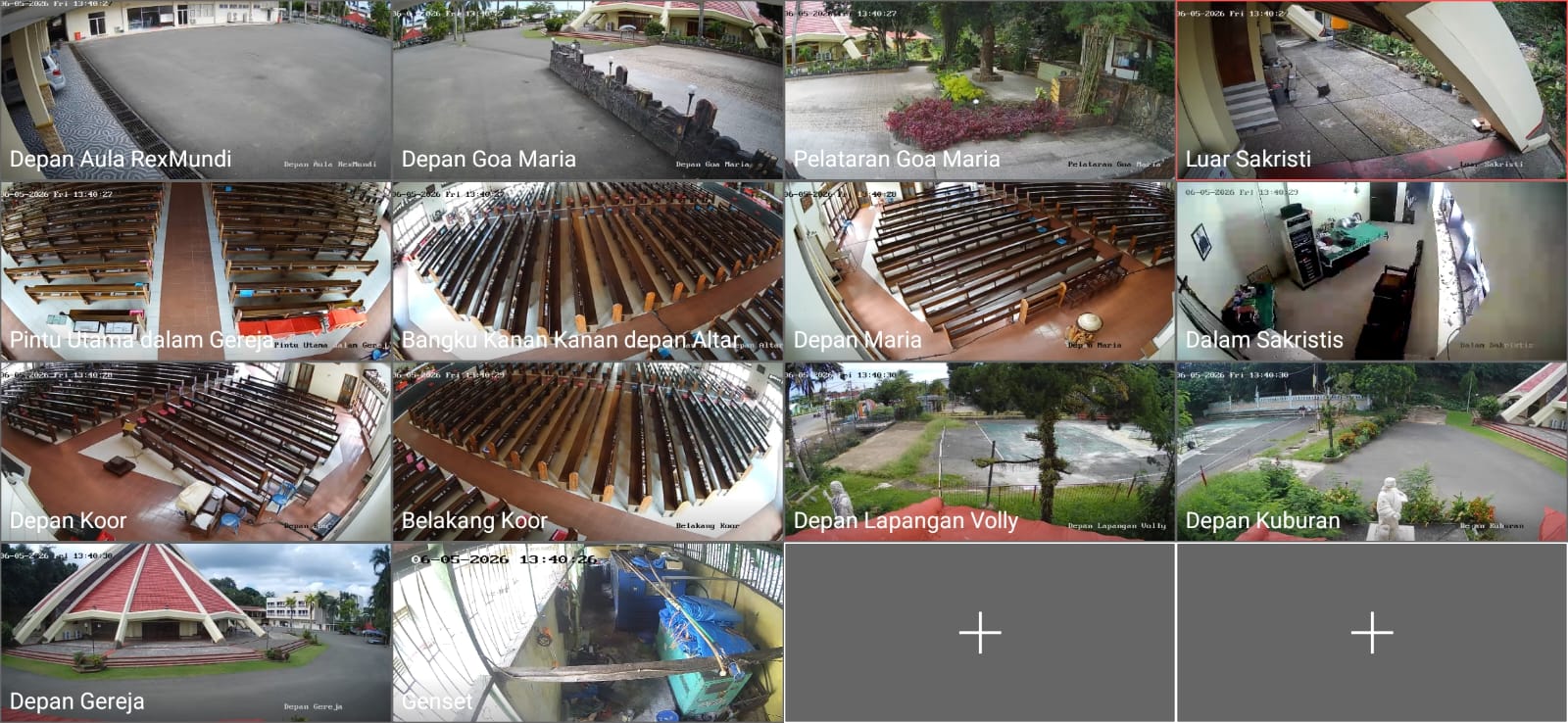 Dokumentasi CCTV Sistem (NVR, dan Jaringan kabel dari Sekretariat hingga ke menara)