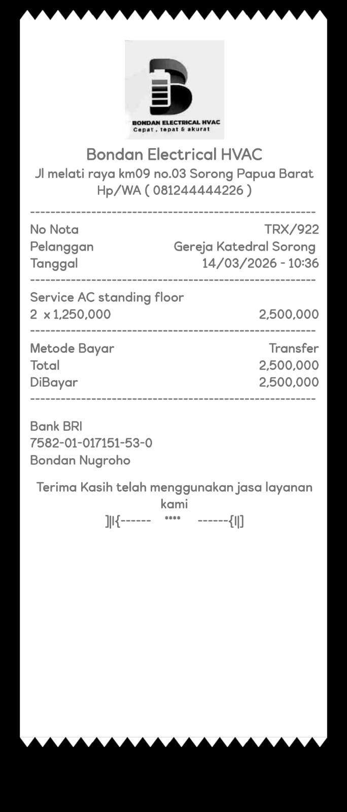 Dokumentasi Perbaikan AC Gree, depan koor
