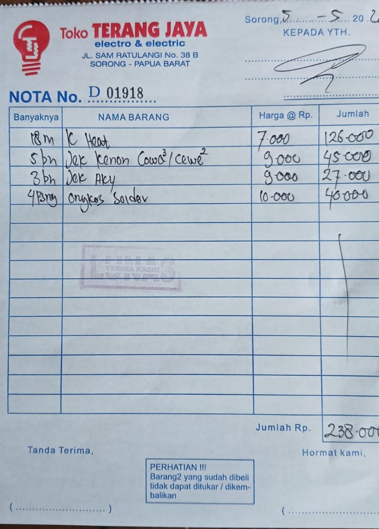 Dokumentasi proses 1